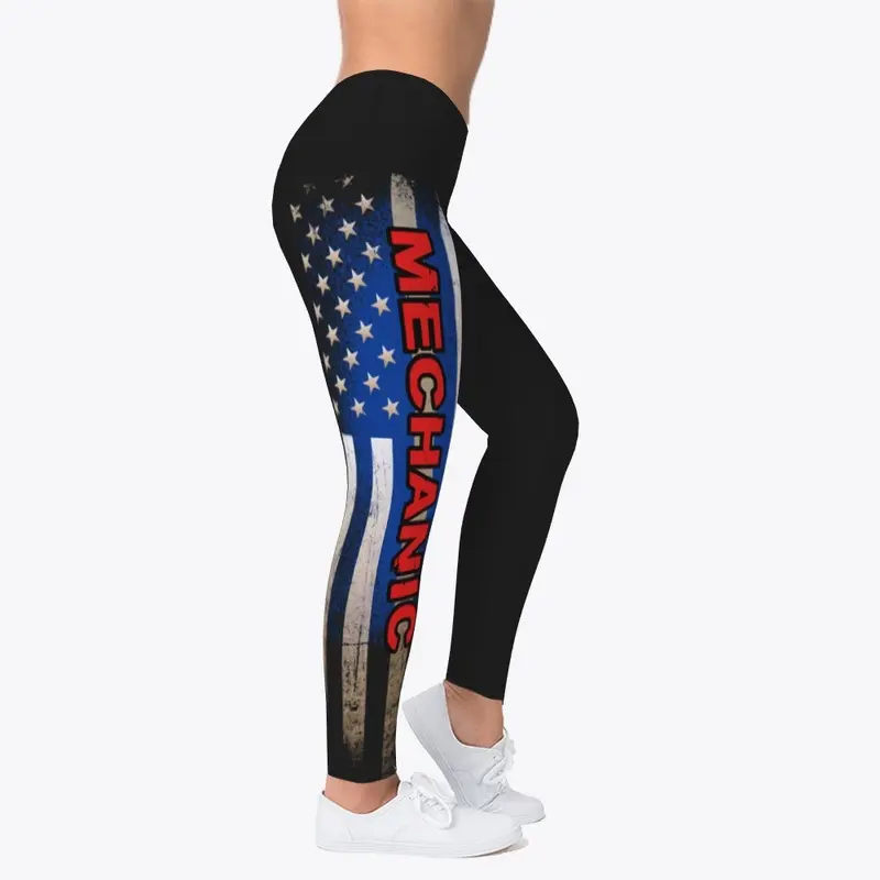 US Flag  Mechanic Legging