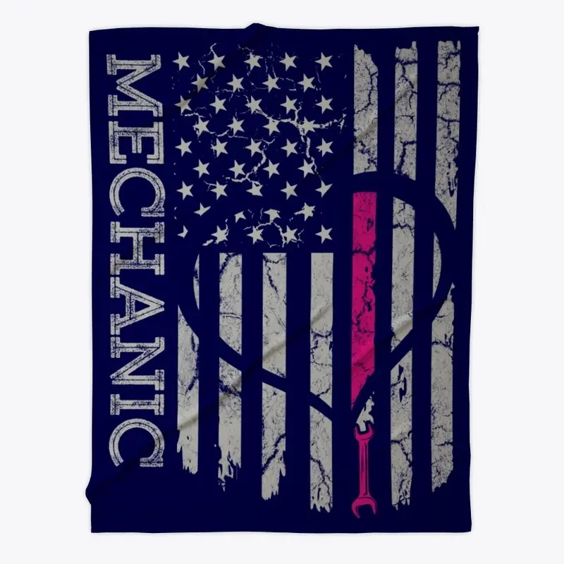 US Flag Mechanic Blanket