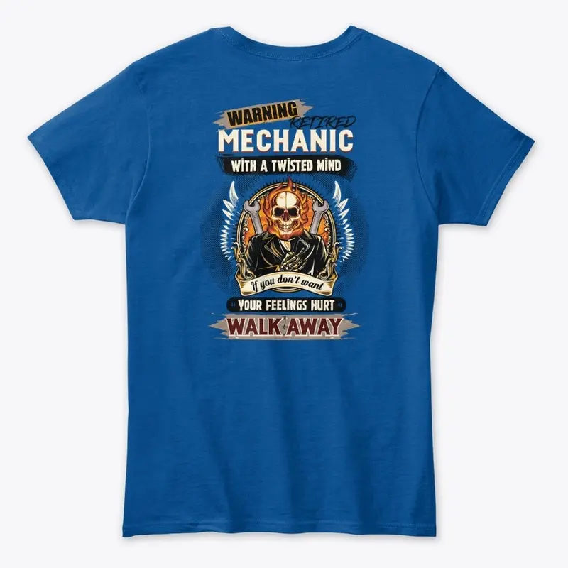 Retired Mechanic Warning Shirt