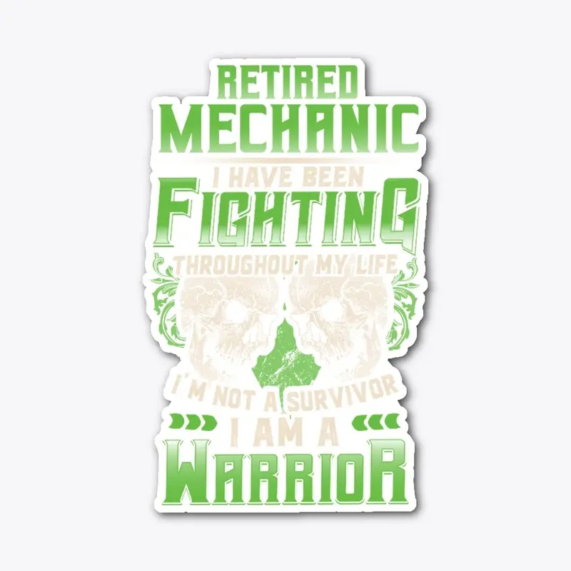 Retired Mechanic Warrior Shirt 