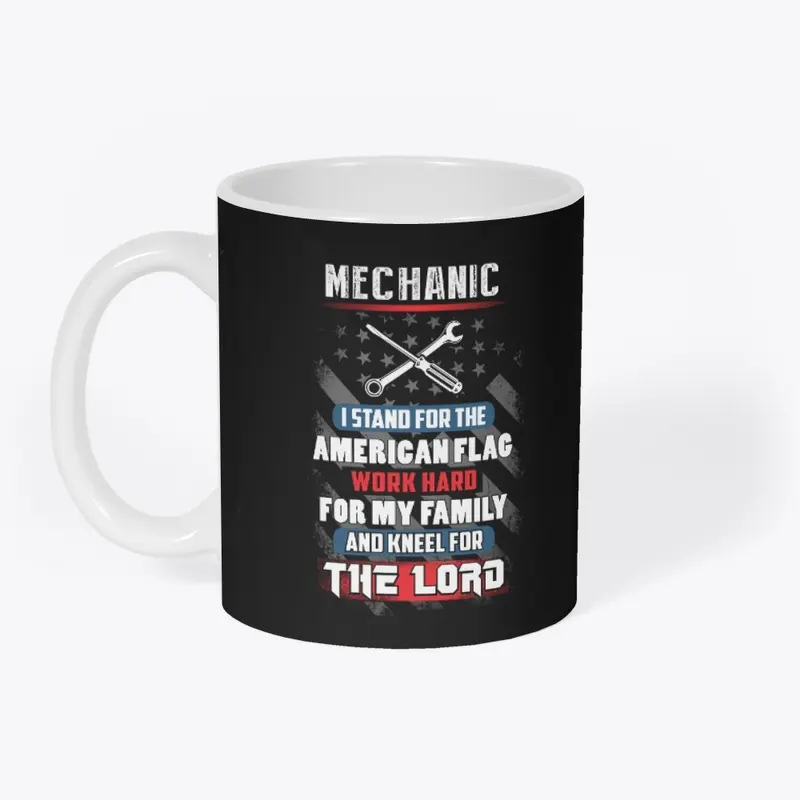 Mechanic I Kneel For The Lord Shirt 